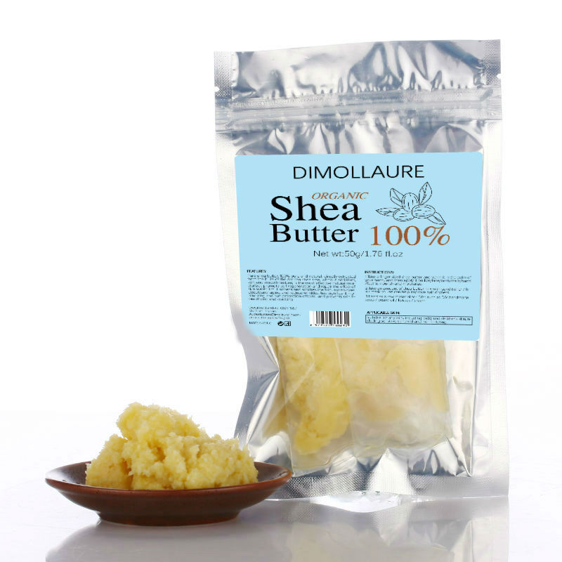 Shea Butter Raw - 100 جرام Dimollaure زيت زبدة الشيا