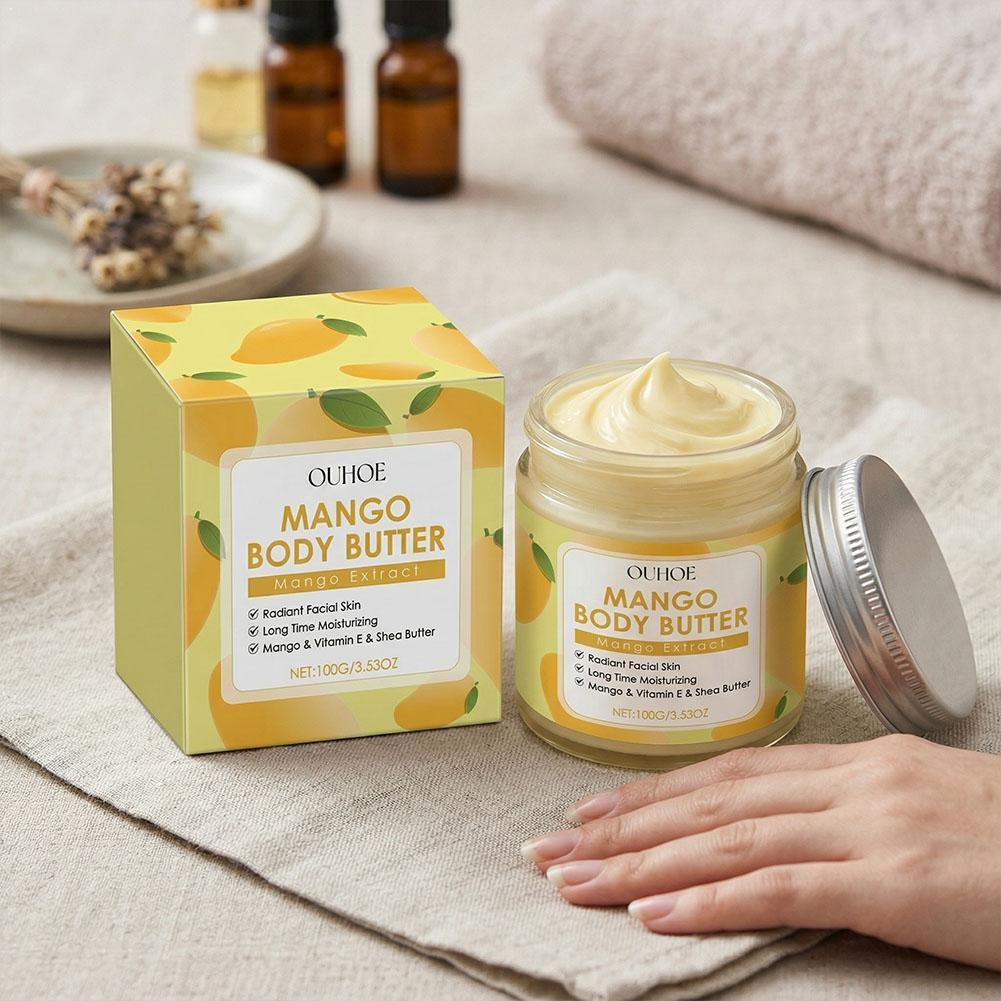 Shea Butter Raw - زبدة المانجو للجسم تهدئ البشرة الجافة