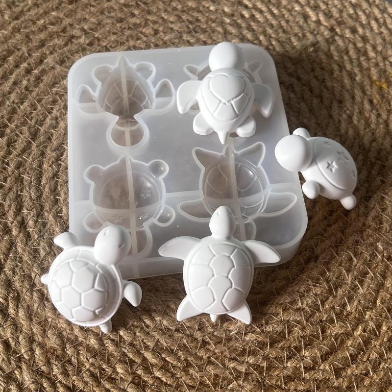 Soap Making Gloves - قوالب سيليكون على شكل أربعة سلاحف