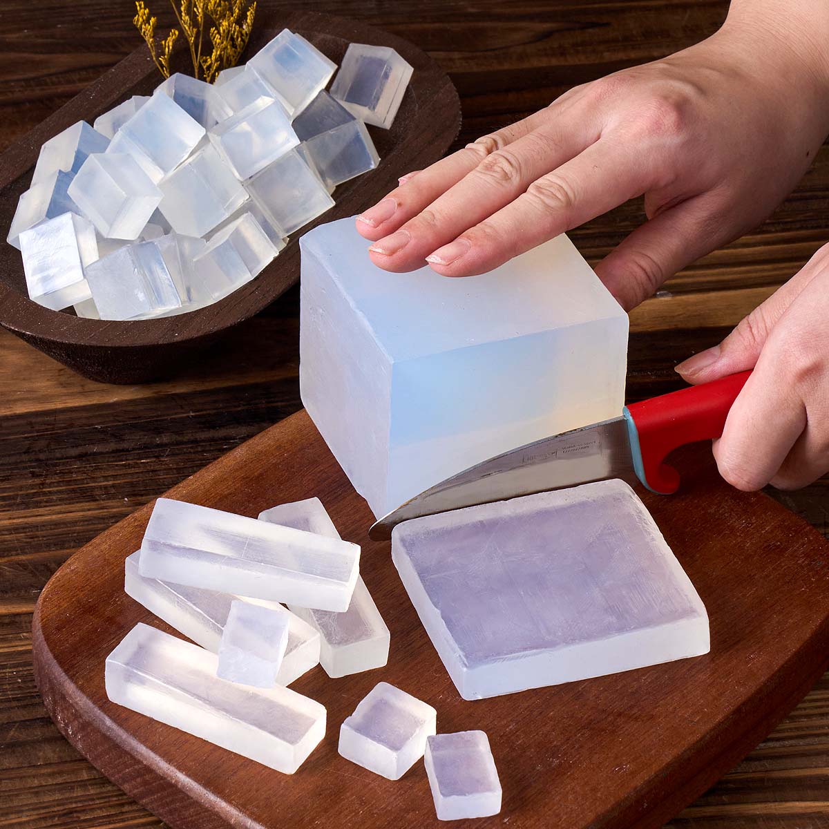 Soap Making Glycerin - قاعدة صابون الجلسرين الأبيض الشفاف DIY