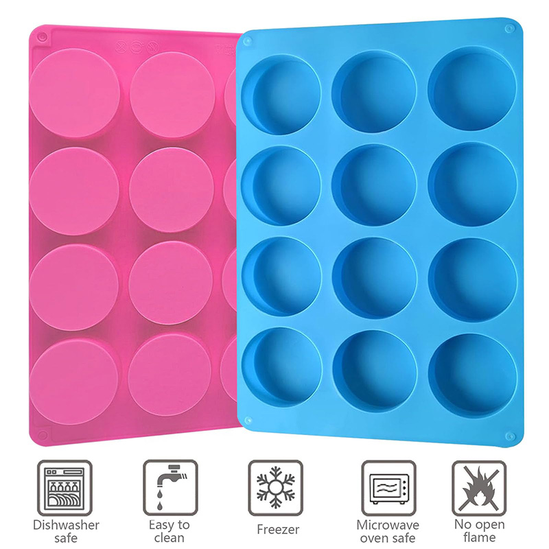 قوالب سيليكون دائرية بـ 12 تجو - مراجعة Soap Making Gloves وسعره