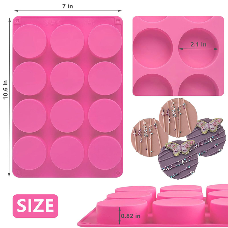 قوالب سيليكون دائرية بـ 12 تجو - مراجعة Soap Making Gloves وسعره