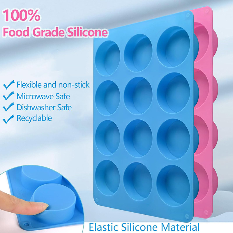 قوالب سيليكون دائرية بـ 12 تجو - مراجعة Soap Making Gloves وسعره