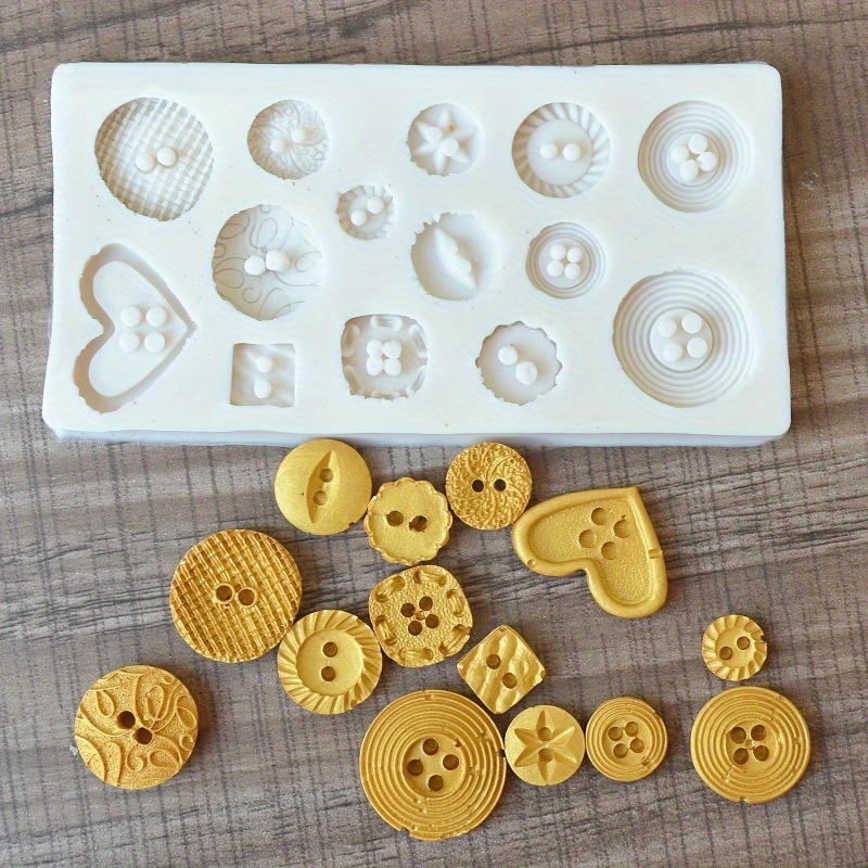 قالب سيليكون على شكل أزرار، قا - مراجعة Soap Making Gloves وسعره